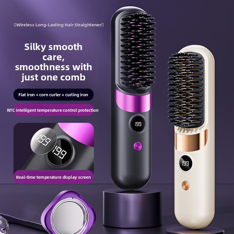 Rechargeable Hair Straightener Comb